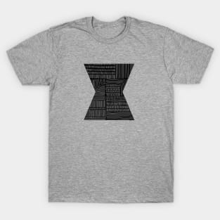 Digital Stitches Black T-Shirt